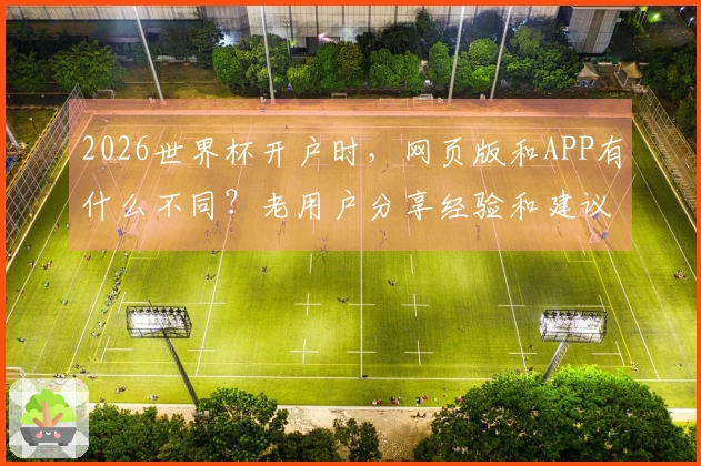 2026世界杯开户时，网页版和APP有什么不同？老用户分享经验和建议